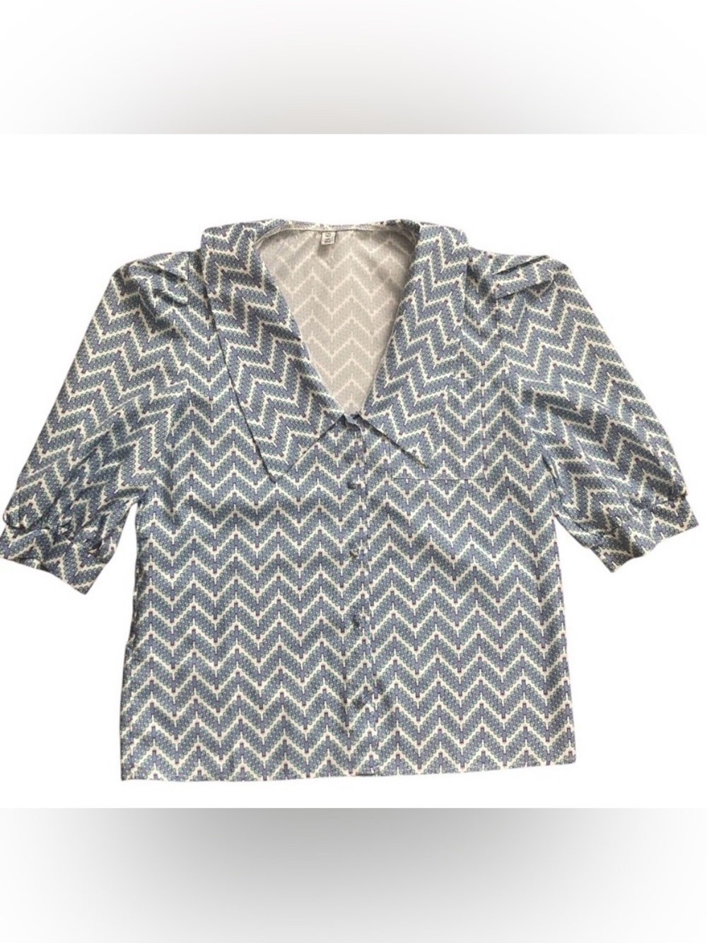 Vintage Inspired Collared Blouse Women’s Large